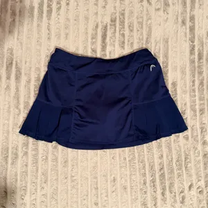 Head Womens Navy Blue Pleated Tennis Skort Size Small Activewear Skirt Pocket thumbnail 2