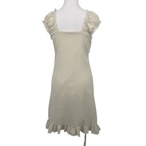 Fashion‎ Star Quality Cream Milkmaid Fairy Cottagecore Ruffle Mini Dress Lace S thumbnail 5