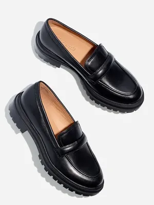 Madewell The Bradley Lugsole Loafer in Leather Black Size 6 thumbnail 2
