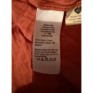Madewell Lightspun Tiered Mini Dress Womens M Rust Gauze Button Front Cotton thumbnail 6