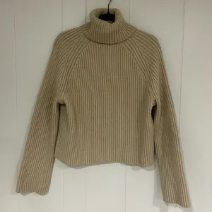 H&M Neutral Tan Turtleneck Sweater thumbnail 1
