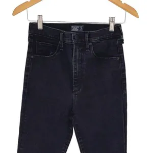 Abercrombie & Fitch Womens Ultra High‎ Rise Super Skinny Jeans Black Size 27/4 thumbnail 2