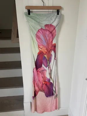 Anthropologie Conditions Apply Chloe Strapless Maxi Dress in Floral Print thumbnail 2