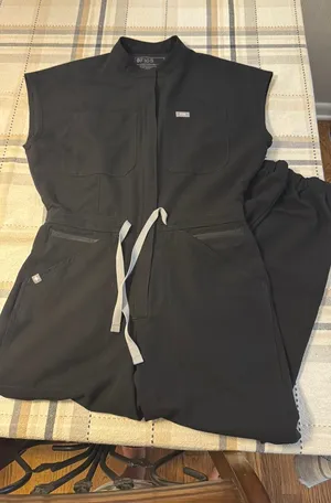 XSP figs scrubs jumpsuit black thumbnail 1