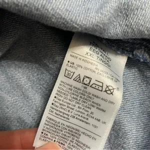 Old Navy Chambray Peasant Top Womens XXL Blue Boho Cottagecore Western Cotton thumbnail 7