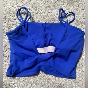 Blue Women's Strappy Top exercise cobalt blue size M Size M thumbnail 8