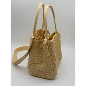 Anthropologie Hollace Mini Tote Woven Bucket Bag Womens Small thumbnail 9
