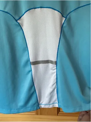 New Balance Fitted Turquoise Cap Sleeve Athletic Tee size large thumbnail 8