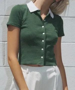 Brandy Melville Green Top thumbnail 1