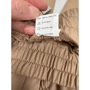 Sarin Mathews Womens Wide Leg Lounge Pants Camel Tan High Waist‎ Drawstring L thumbnail 9