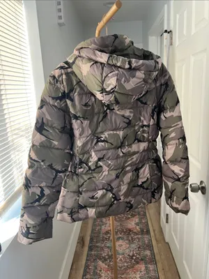 The North Face Gotham II Hooded Down Puffer Jacket Camo Army Green - Women's XL thumbnail 4