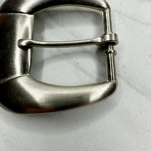 Silver Tone Simple Basic Belt Buckle Rounded Rectangle Frame ✨ thumbnail 6