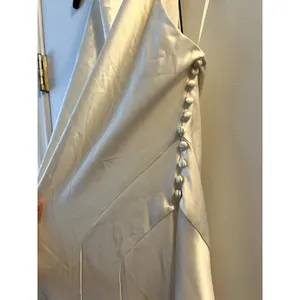 Reformation Roy Satin Wedding Maxi Dress Gown Halter Neck Fior DiLatte Ivory 6 thumbnail 6