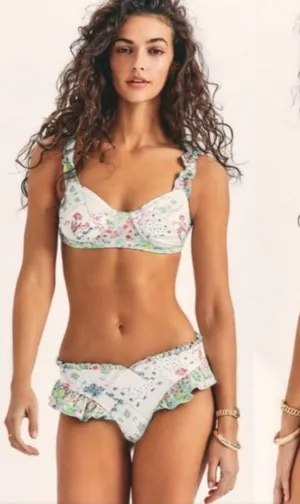 LoveShackFancy Annika Ruffle Bikini Daydream Multi Small NWT thumbnail 1