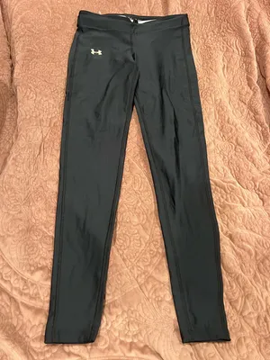 Under Armour Black Compression Leggings with Logo thumbnail 2