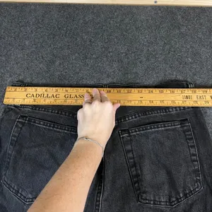 Abercrombie & Fitch 90s Straight Ultra High Rise Jeans Washed Black 33 16R thumbnail 7