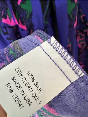 Amanda Uprichard Silk Neon Aztec Print Dress Purple Size XS thumbnail 7