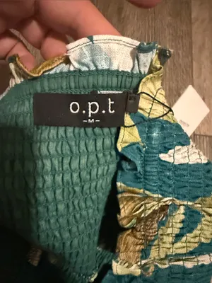 Tuckernuck Teal Tropical Smocked Tank Top thumbnail 3