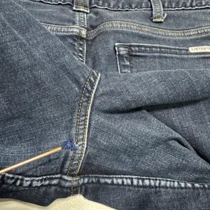 Carhartt Women’s Jeans Flannel Lined Straight Original Fit Size 10 Blue Denim thumbnail 6