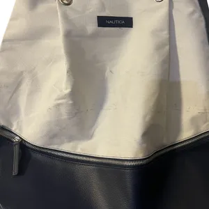 Nautica Voyage Canvas Tote Bag Shoulder Handbag Beach Weekender Cruise Coastal thumbnail 4