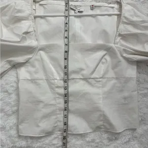 Vince White Square Neck Blouse Size 8 thumbnail 12