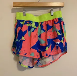 Gymshark Multicolored Neon Running Shorts size Small thumbnail 1