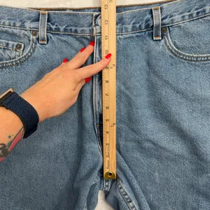 Vintage 90s Levi's 34 14 Shorts 550 Relaxed Fit High Rise Medium Wash Denim Boho thumbnail 11