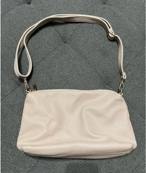 Cute cream camel beige adjustable small‎ purse bag thumbnail 1