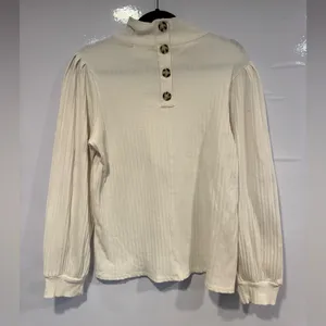 Cream‎ Bohme Ribbed Turtleneck Sweater thumbnail 4