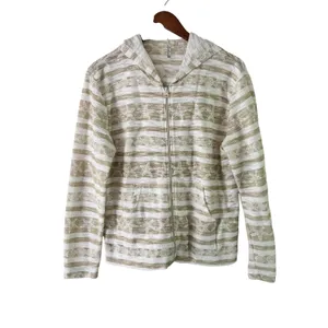 Lulu B Star Print Zip Up Hoodie Beach Cover‎ Up Lightweight Jacket M thumbnail 6