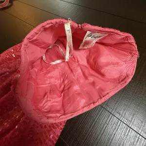 Jovani VTG Y2K Sequin Gown‎ Silk Mermaid Maxi Pink Prom Dress Evening Formal 0 thumbnail 13