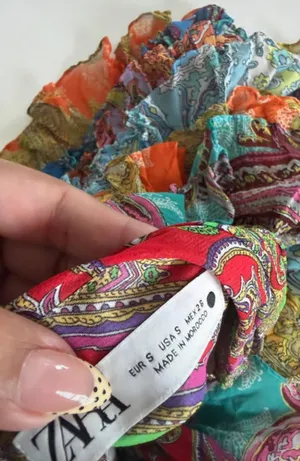 Zara Rufle mini skirt  thumbnail 5