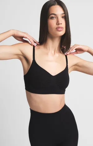 NWT seamless sculpt bralette - onyx xs thumbnail 1