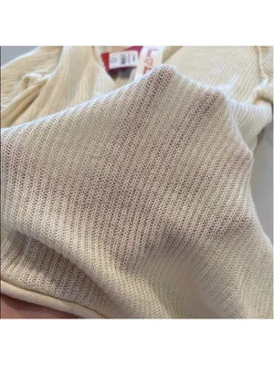 Hanna Andersson Cream Wool Blend Hooded Cardigan Extra Large thumbnail 3