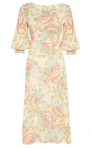 NWT Faithfull the Brand Clement Midi Dress Nadya Floral 4 thumbnail 1