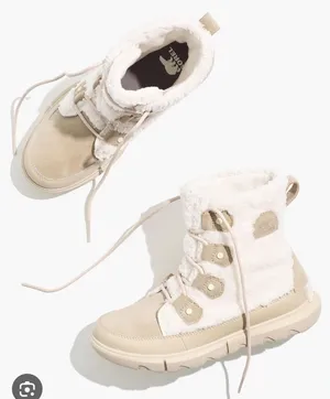 Sorel Explorer‎ Joan Cozy Leather Boots 6.5 winter snow streetwear athleisure thumbnail 1