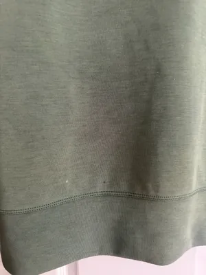 Lululemon Softstreme Perfectly Oversized Cropped Crew Green Size 4 As-Is Stains thumbnail 11