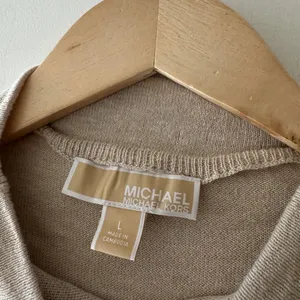 Michael‎ Kors Beige Oatmeal Mock Neck Oversized Sweater thumbnail 5