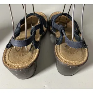 UGG‎ Black Sling back Sandals Wedge Heels Summer Comfort Canvas Stretch Sz 10 thumbnail 4