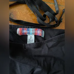 Urban Outfitters Tie Around Mini Skirt thumbnail 3