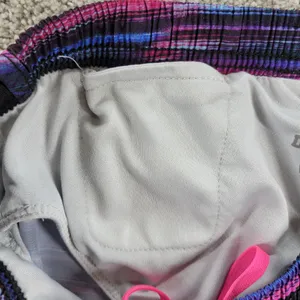 Nike Dri Fit Womens Tiempo Running Shorts L Black Pink Purple Stripes Athletic thumbnail 8