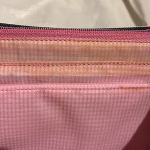 Source Unknown STRIPED MULTICOLORED SHOULDER BAG PINK GREEN BLUE CANVAS LIKE BAG THIN HANDLES thumbnail 8
