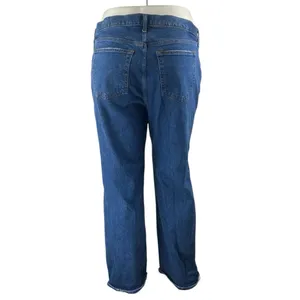 Abercrombie & Fitch The 90s Relaxed Women Blue High Rise Straight Denim Jeans 35 thumbnail 3