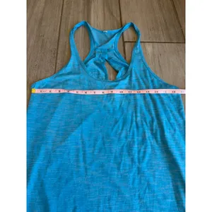 Lululemon Salute Sun Singlet II Tank Kayak Blue Luon Yoga Athletic Womens Sz 4-6 thumbnail 12