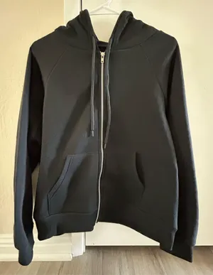 Zip Up Hoodie Black Size XL thumbnail 1