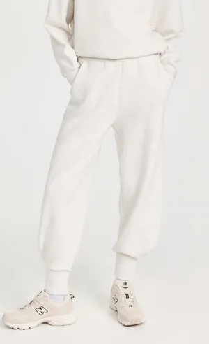 Varley Ivory Marl The Relaxed Pull On Pants Size Large thumbnail 1