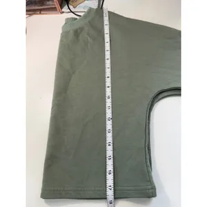 ZESICA Sage Green Cropped Sweatshirt Crew Neck Pullover Soft Girl Lounge Small‎ thumbnail 7