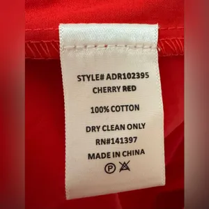ASTR The Label Off the Shoulder Cotton Red Ruffle Midi Dress Size Small thumbnail 6