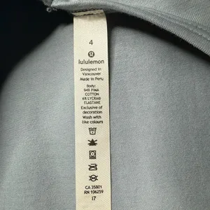 NWOT Lululemon Day Tripper Mini Dress Pima Cotton Blue Open Back Size 4 thumbnail 8