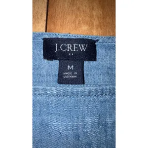 J.Crew Womens‎ Blue 100% Cotton Chambray Long Sleeve Pullover Top Size M thumbnail 2